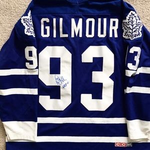 Doug Gilmour Autographed Jersey Maple Leafs CCM